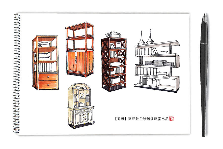 手绘书柜50例