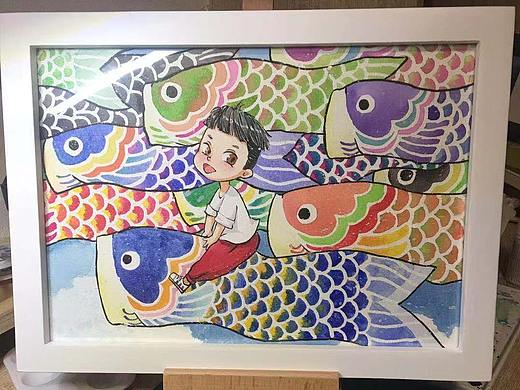 满满的锦鲤都是你的（个人主页-ZMzEyMzU5NDg=） - 艺术插画 - 站酷设计师小恰子原创素材 - 站酷ZCOOL