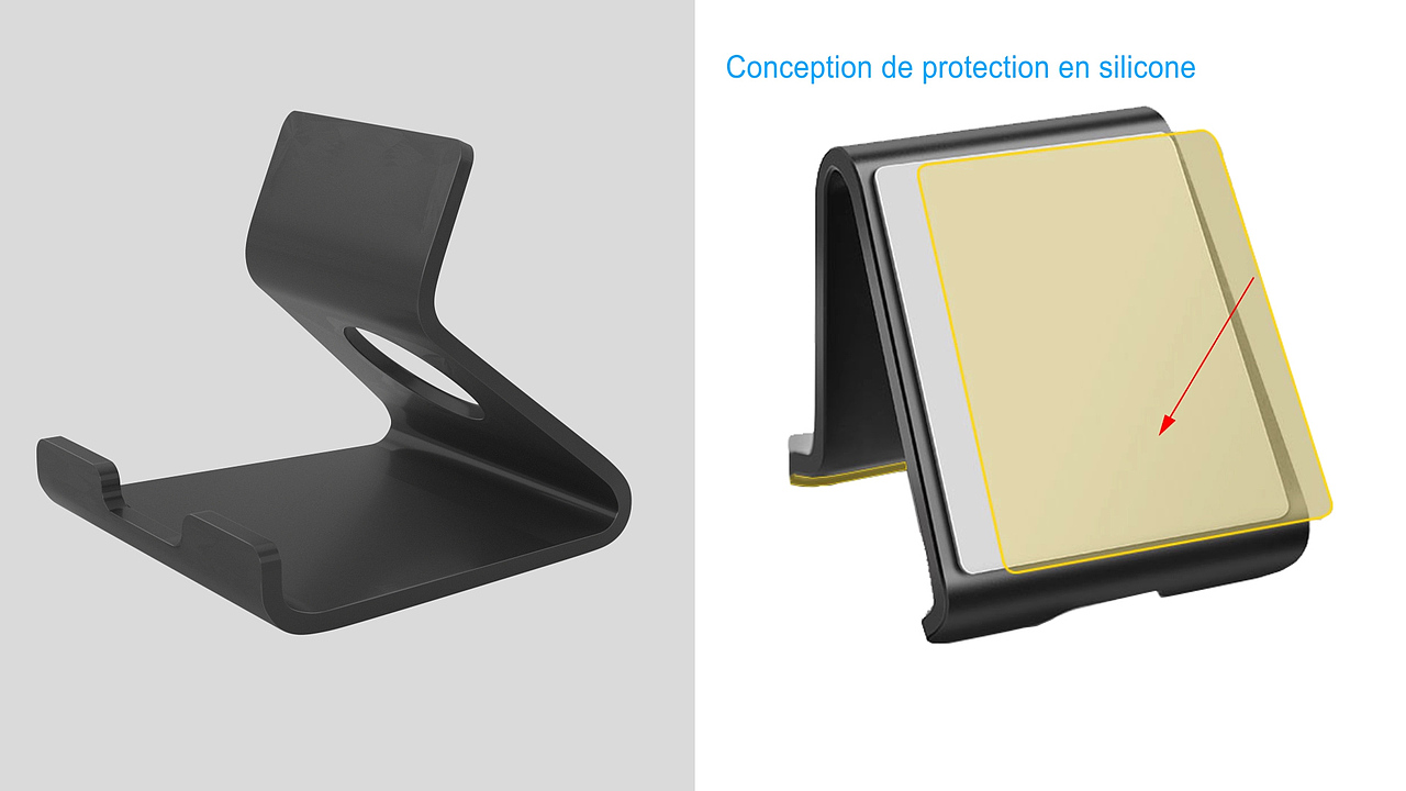 小型铝合金桌面手机支架 GM-SZ212 不可折叠