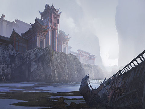 第一張還算比較稍微那么一點點滿意的場景（個人主頁-ZNjI4MzAxMzY=） - 場景 - 站酷設計師會飛的葉子豬原創(chuàng)素材 - 站酷ZCOOL