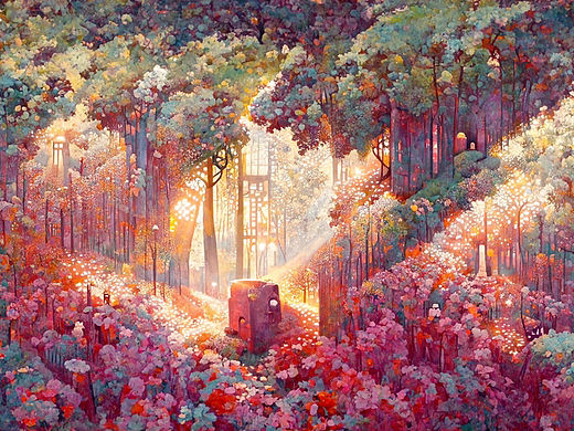 AI绘画档案馆｜森林之境