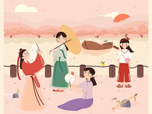 汉服小姐姐(个人主页-ZMzU4Mzg1NTY=) - 创作习作 - 站酷设计师miffylxm原创素材 - 站酷ZCOOL