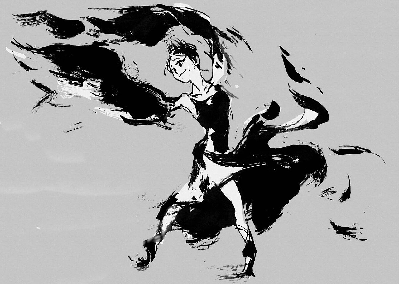 有点儿水墨感的老图|插画|概念设定|咸鱼阿酒 - 原创作品 - 站酷