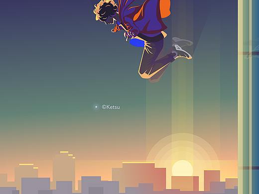 夕暮れ（個人主頁-ZMzUwODY1MjQ=） - 新銳潮流插畫 - 站酷設計師柴犬豆?jié){原創(chuàng)素材 - 站酷ZCOOL