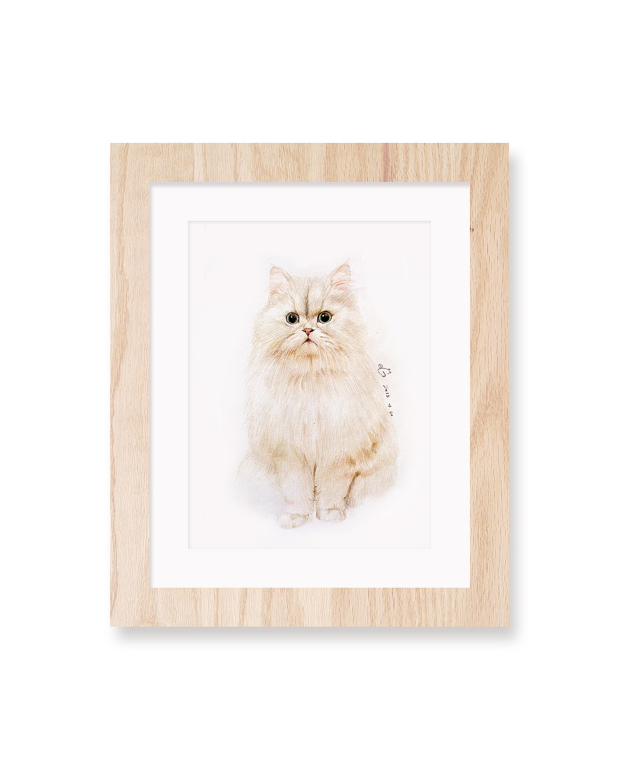 两年前为它画的画像....