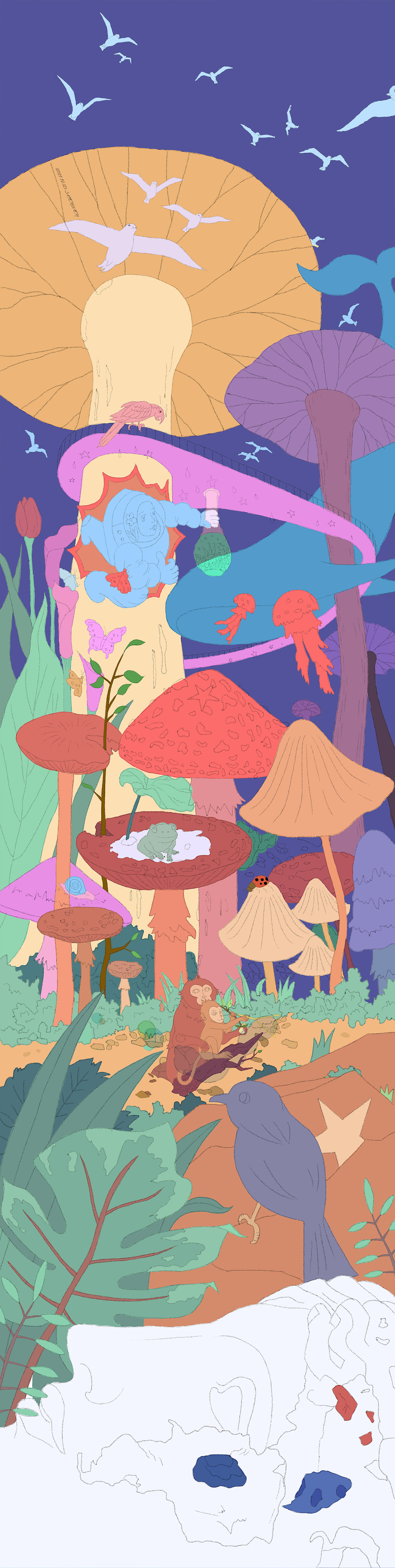 “植物森林”过程图（图ZMjgyNDU5OTY0） - 创作习作 - 站酷设计师ShEN沈原创素材 - 站酷ZCOOL