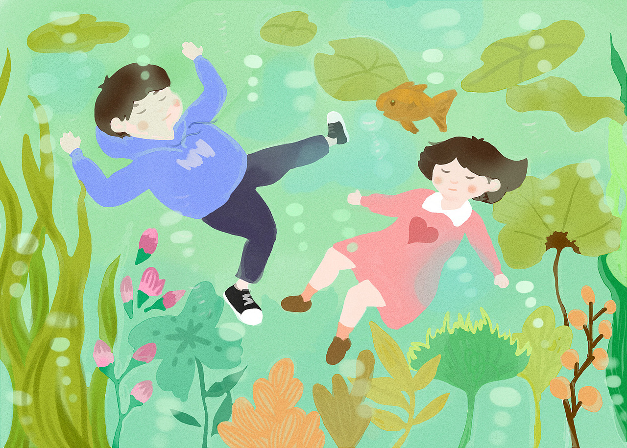 海珠湖“寻宝”之旅(图ZNzU4NjY3MjA=) - 儿童插画 - 站酷设计师橙子czl原创素材 - 站酷ZCOOL