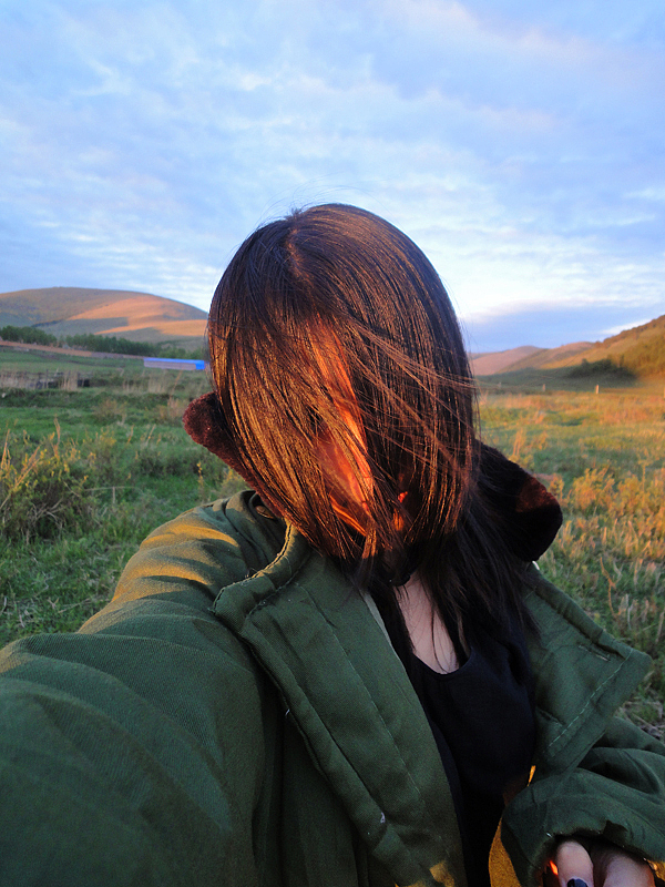 {坝上草原}之卡片自拍