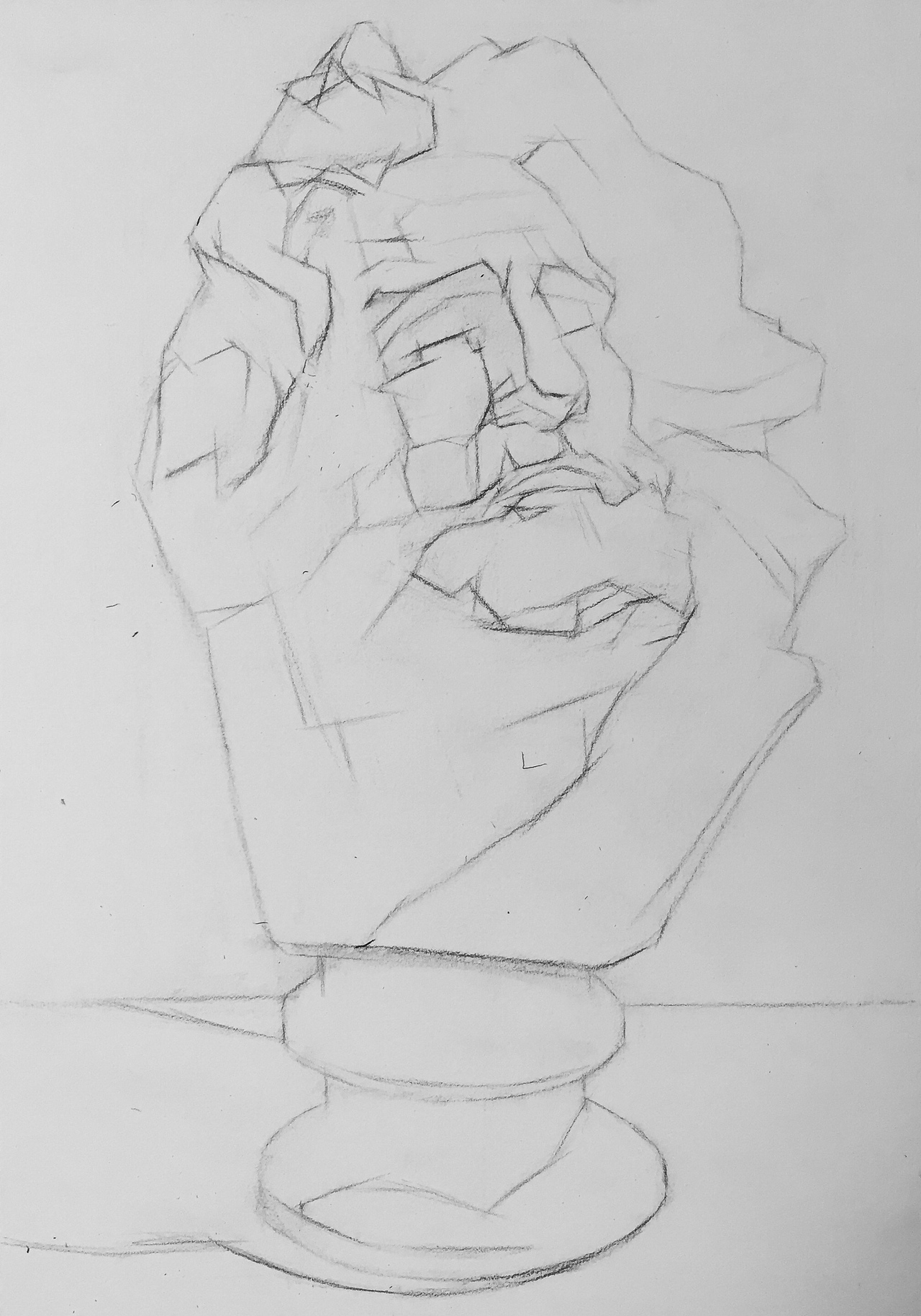 石膏像马赛素描