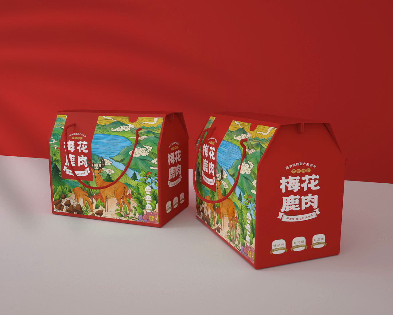 鹿肉包装设计