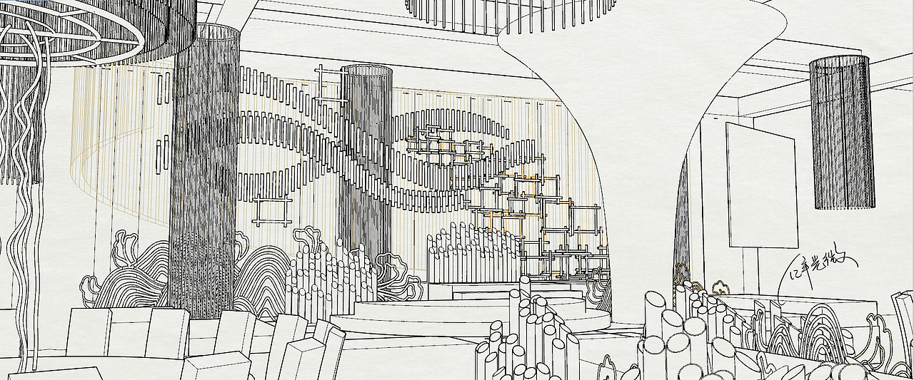 《和沐》新中式婚礼---婚礼空间设计(亿年光微)