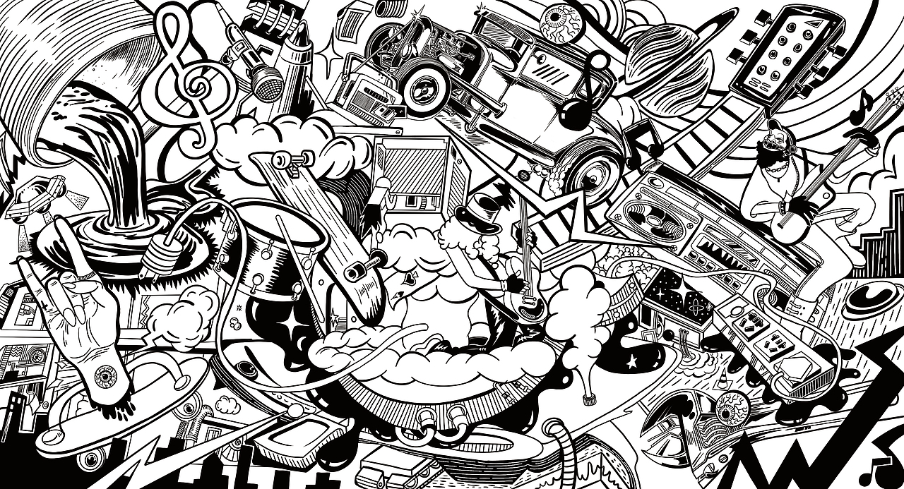 摇滚啤酒礼盒包装插画（图ZMTc1MDczMDg0） - 包装 - 站酷设计师三颗懒原创素材 - 站酷ZCOOL