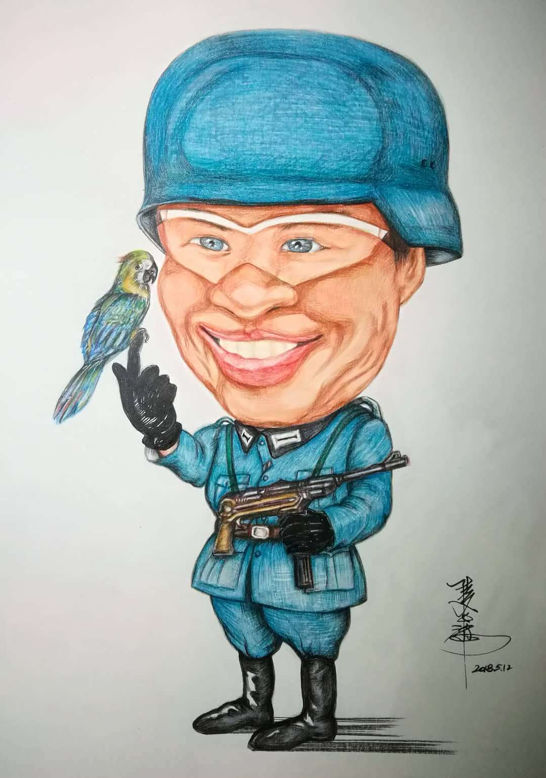 最近两个月的肖像漫画创作