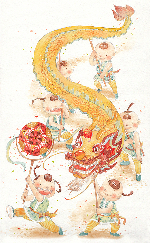 中国传统节日系列插图（图ZMTU5NDUzODg=） - 商业插画 - 站酷设计师画画的lulu原创素材 - 站酷ZCOOL