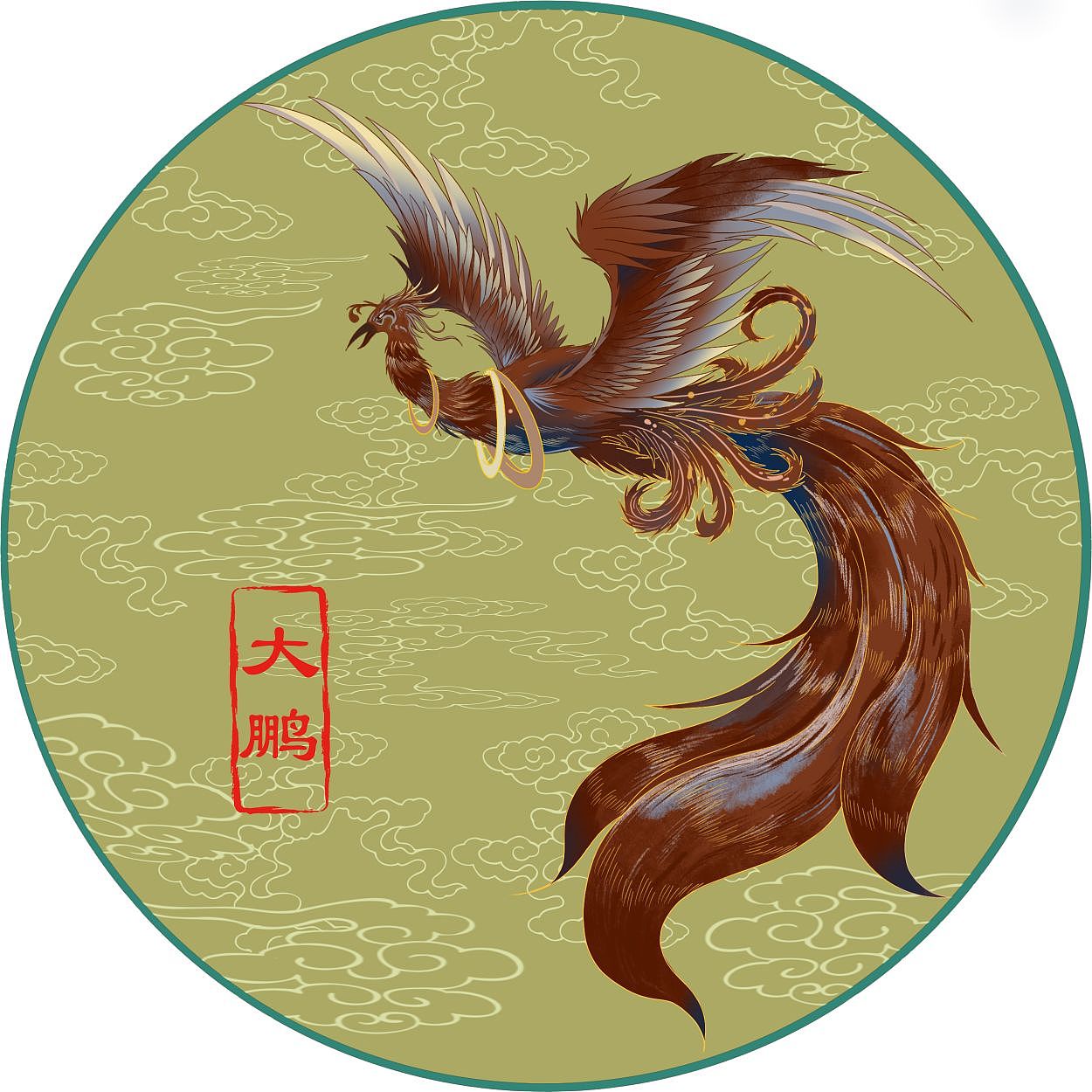 凤育九雏—《凤佩凰》系列插画包装