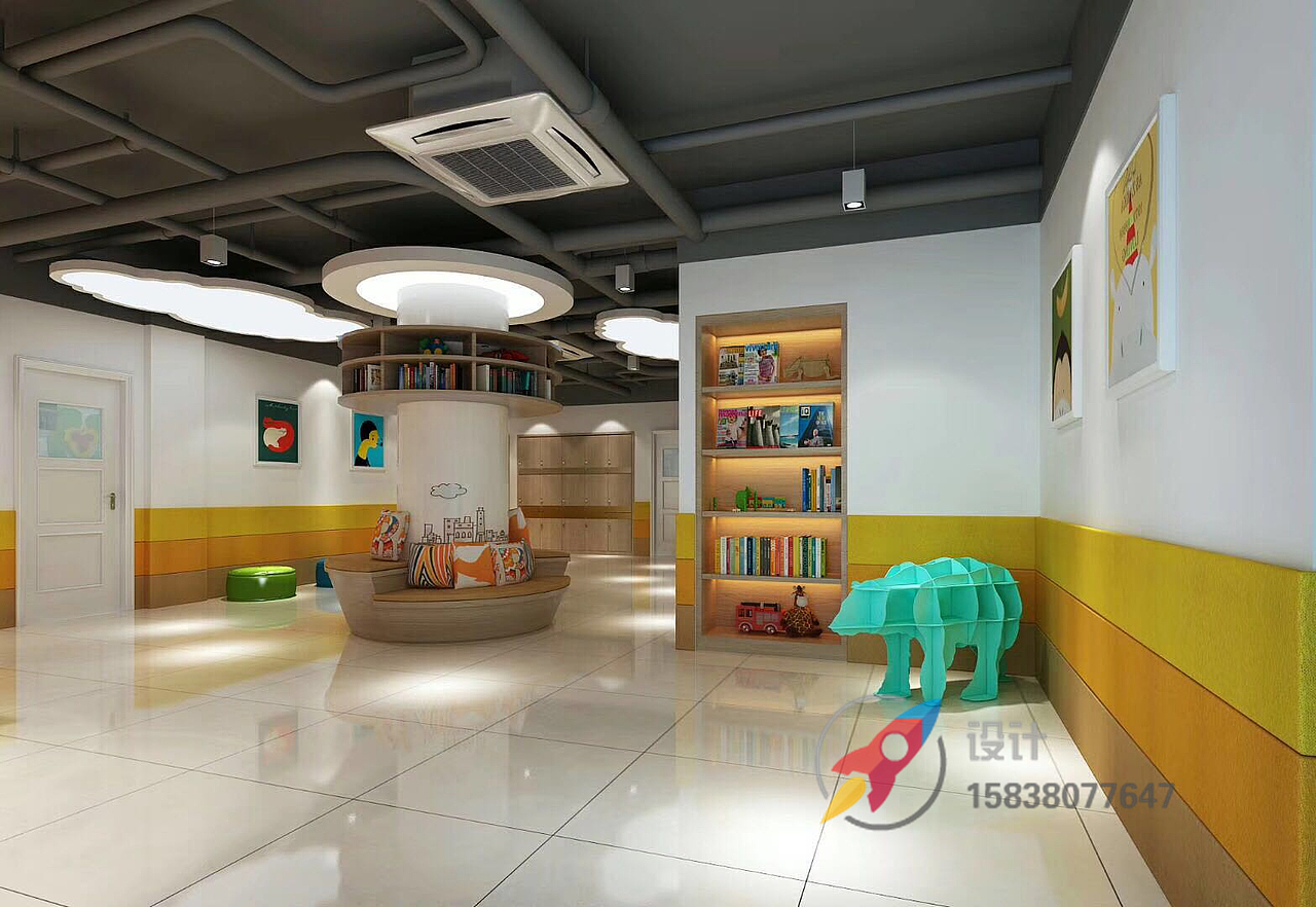 郑州早教培训机构装修设计}郑州早教午托装修设计公司