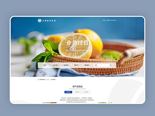 一家蔬菜公司的官网设计