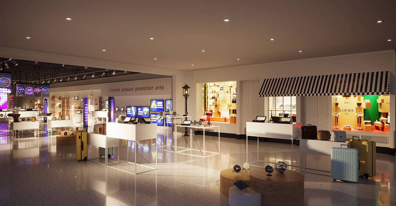 展厅,办公室,网红直播区