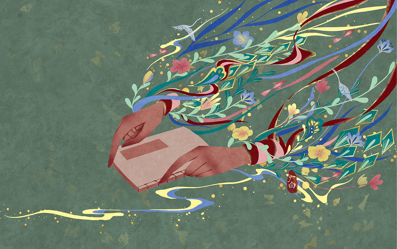 或许是国风吧（图ZMjg2NzkyNzEy） - 商业插画 - 站酷设计师广白GB原创素材 - 站酷ZCOOL