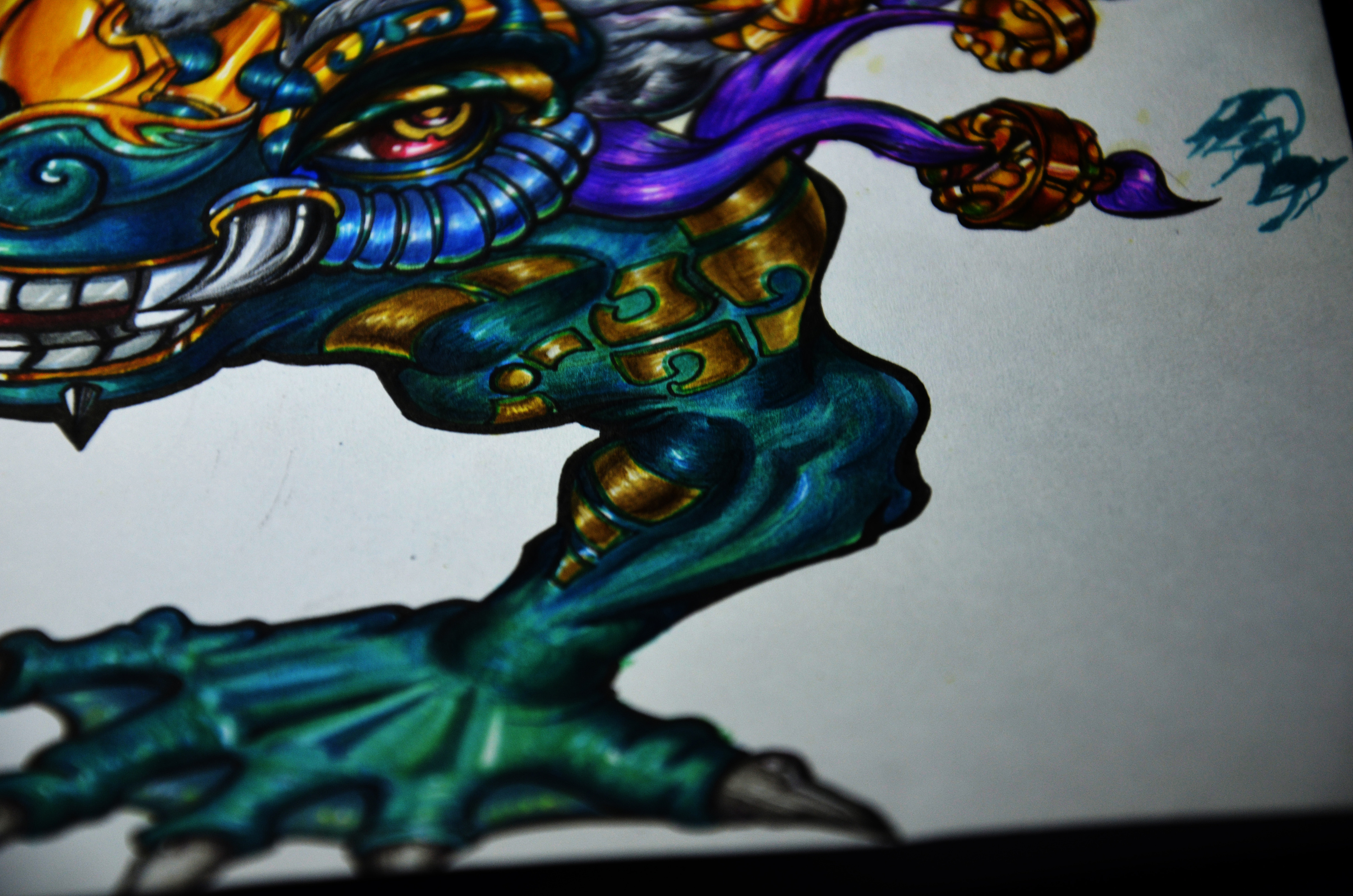 青狮|插画|插画习作|kkkkiva - 原创作品 - 站酷 (zcool)