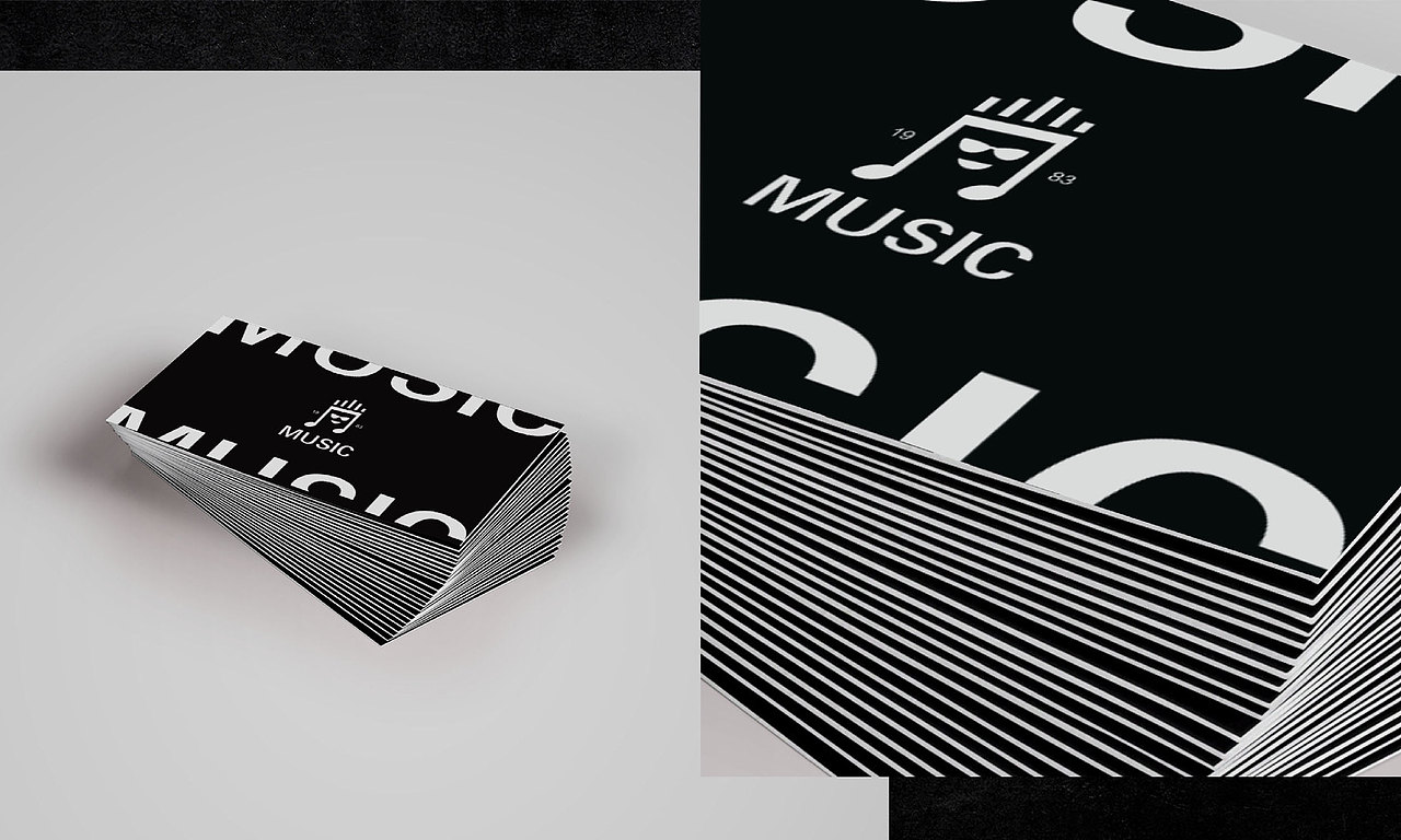 MUSIC 品牌形象设计 酷 表情 舞蹈 音乐LOGO 黑色VI（图ZNzI2MjA3MTI=） - Logo - 站酷设计师末日孤歌原创素材 - 站酷ZCOOL