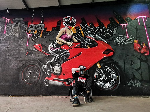 主题墙绘|汽车主题涂鸦|汽车主题手绘墙-汽车文化墙绘5年前david_art