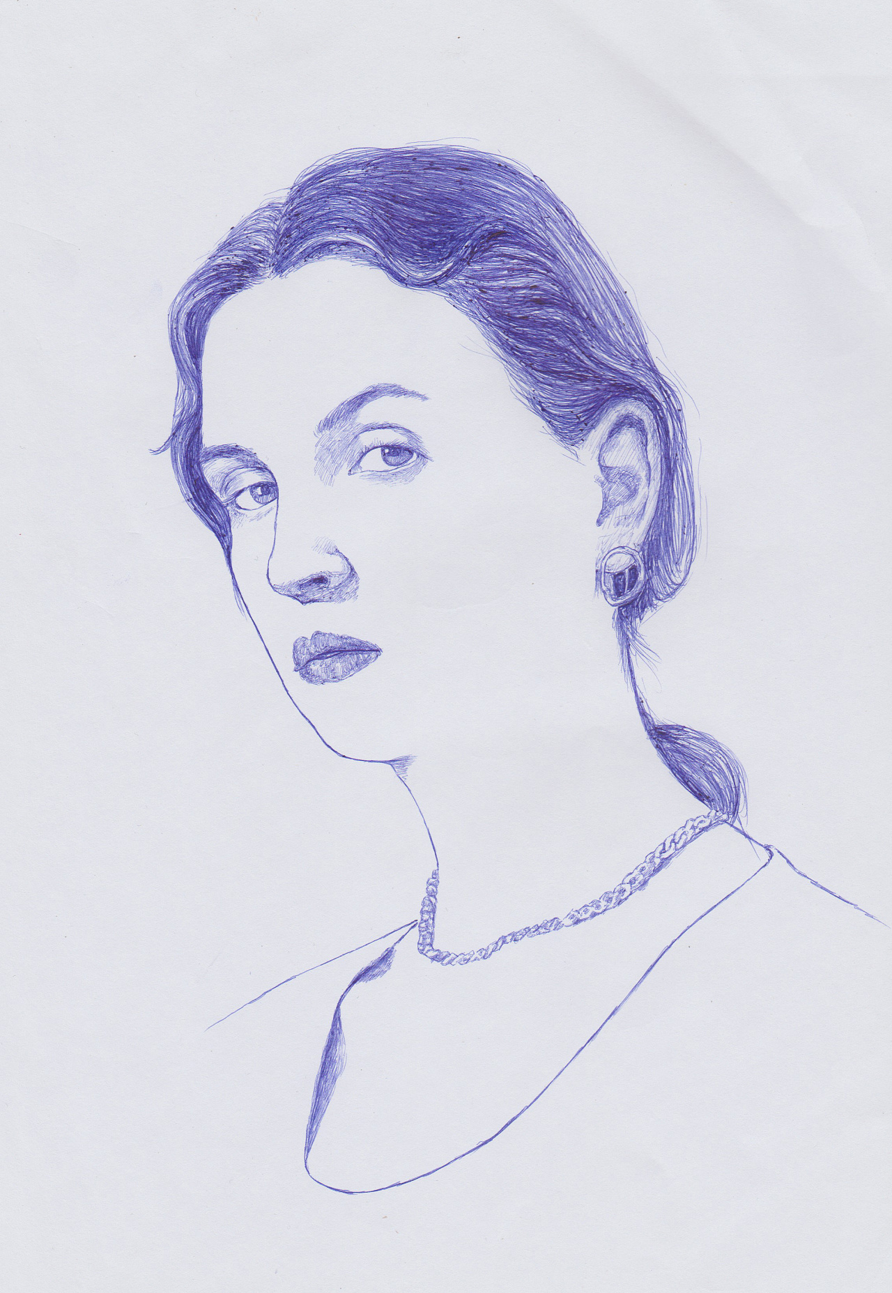 几张圆珠笔肖像|纯艺术|绘画|光合真菌 - 原创作品 - 站酷 (zcool)