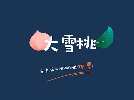 丽江大雪桃概念包装设计