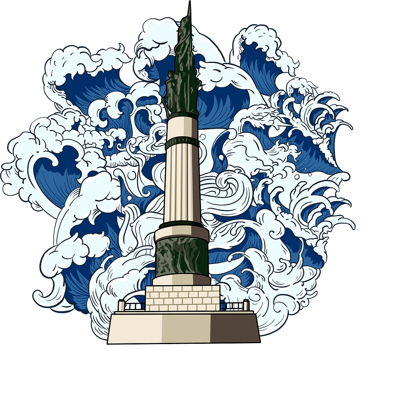 明信片-哈尔滨（图ZMjUyMzQwNzcy） - 商业插画 - 站酷设计师亻几原创素材 - 站酷ZCOOL