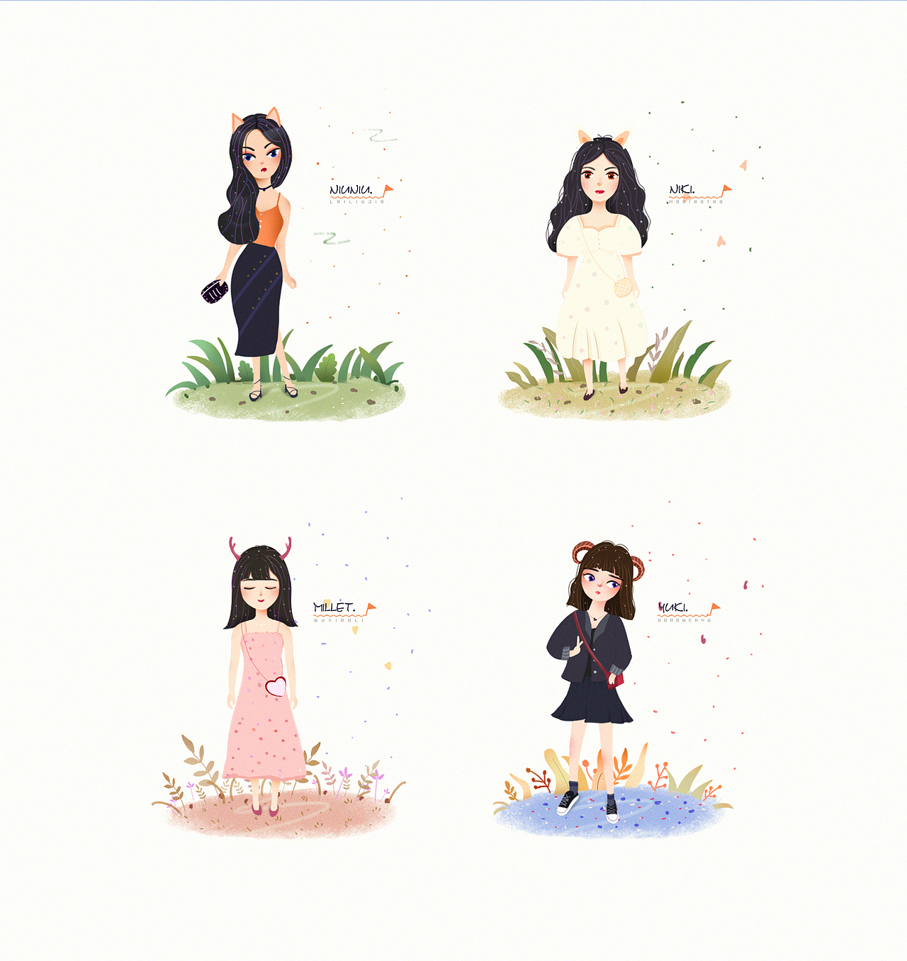 我的她们（图ZMTc5NDAwNDI0） - 创作习作 - 站酷设计师纳米钰Yuki原创素材 - 站酷ZCOOL