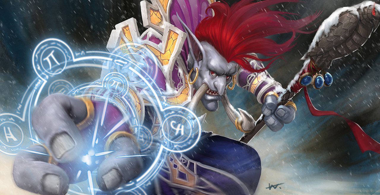 在怀旧服玩了一个满级的德鲁伊,现在又玩了个嗷嗷待哺的小法师