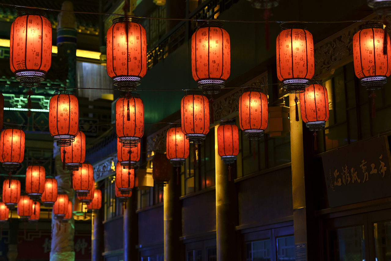 华灯初上 — 济南大观园（图ZMjkwNzIxMzgw） - 环境/建筑摄影 - 站酷设计师祥云建筑空间摄影原创素材 - 站酷ZCOOL