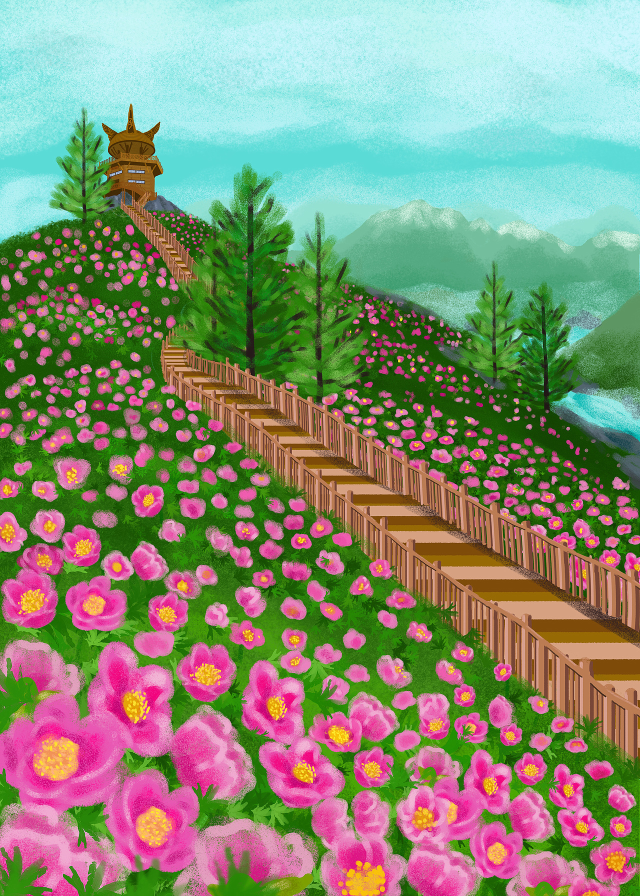 六月的野芍药（图ZMjc4Mzc4NDI4） - 创作习作 - 站酷设计师非也小野马原创素材 - 站酷ZCOOL