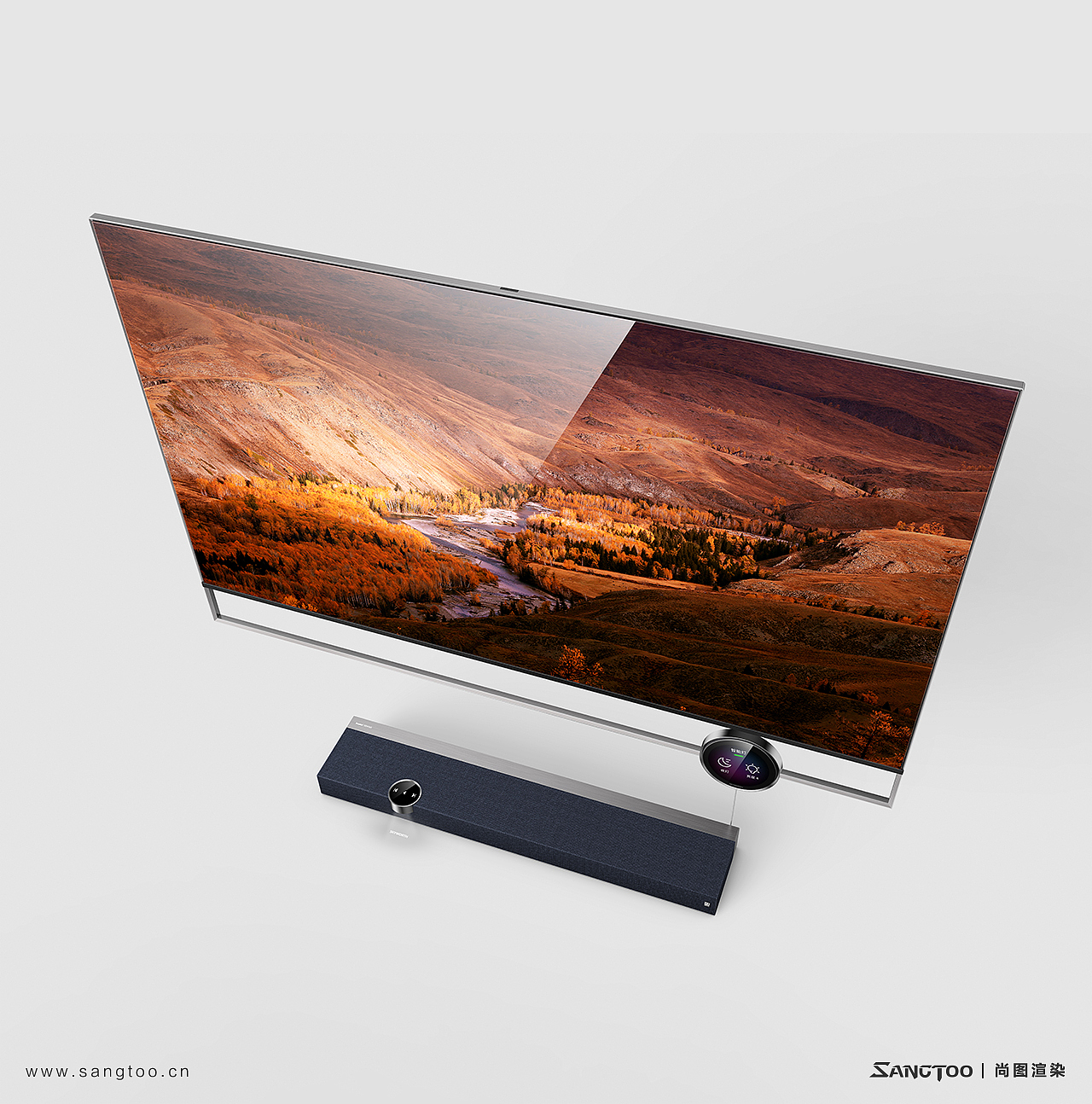 创维Q80系列电视产品效果图 / 产品渲染