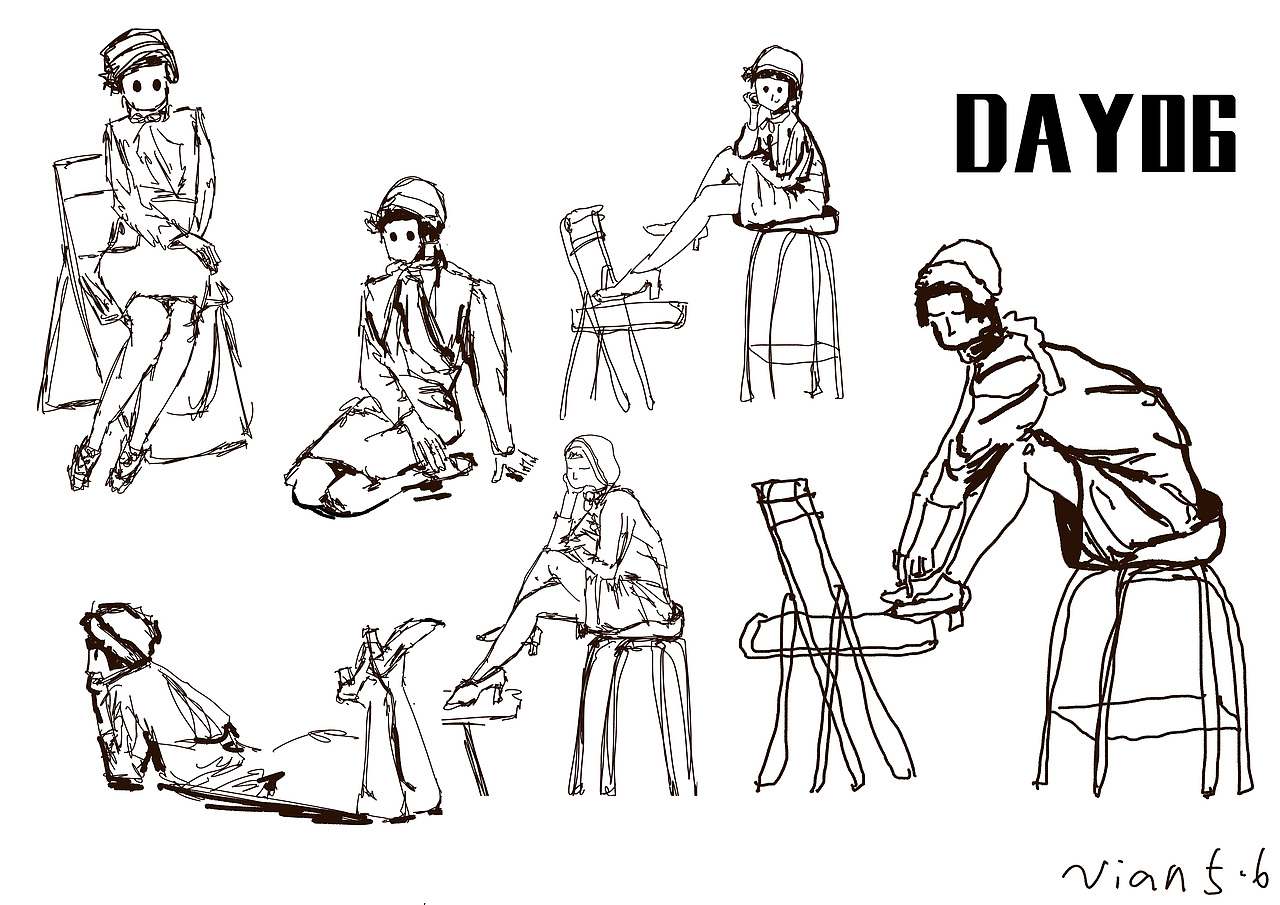 小零君60天人物速写打卡（图ZMjU1NzgyMTQ0） - 创作习作 - 站酷设计师Vvviannn原创素材 - 站酷ZCOOL