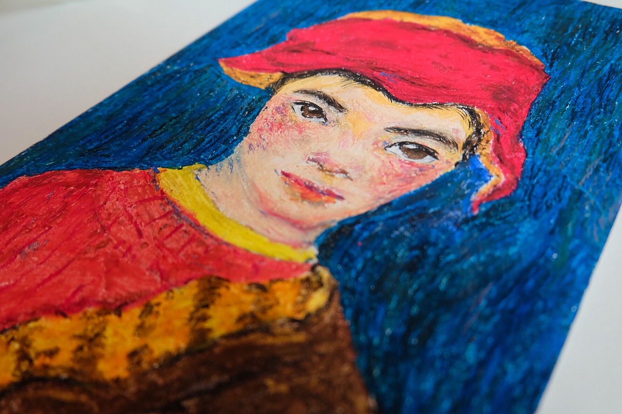 油画棒练习（图ZMjk4NDU2MjQ=） - 商业插画 - 站酷设计师小花栗子原创素材 - 站酷ZCOOL