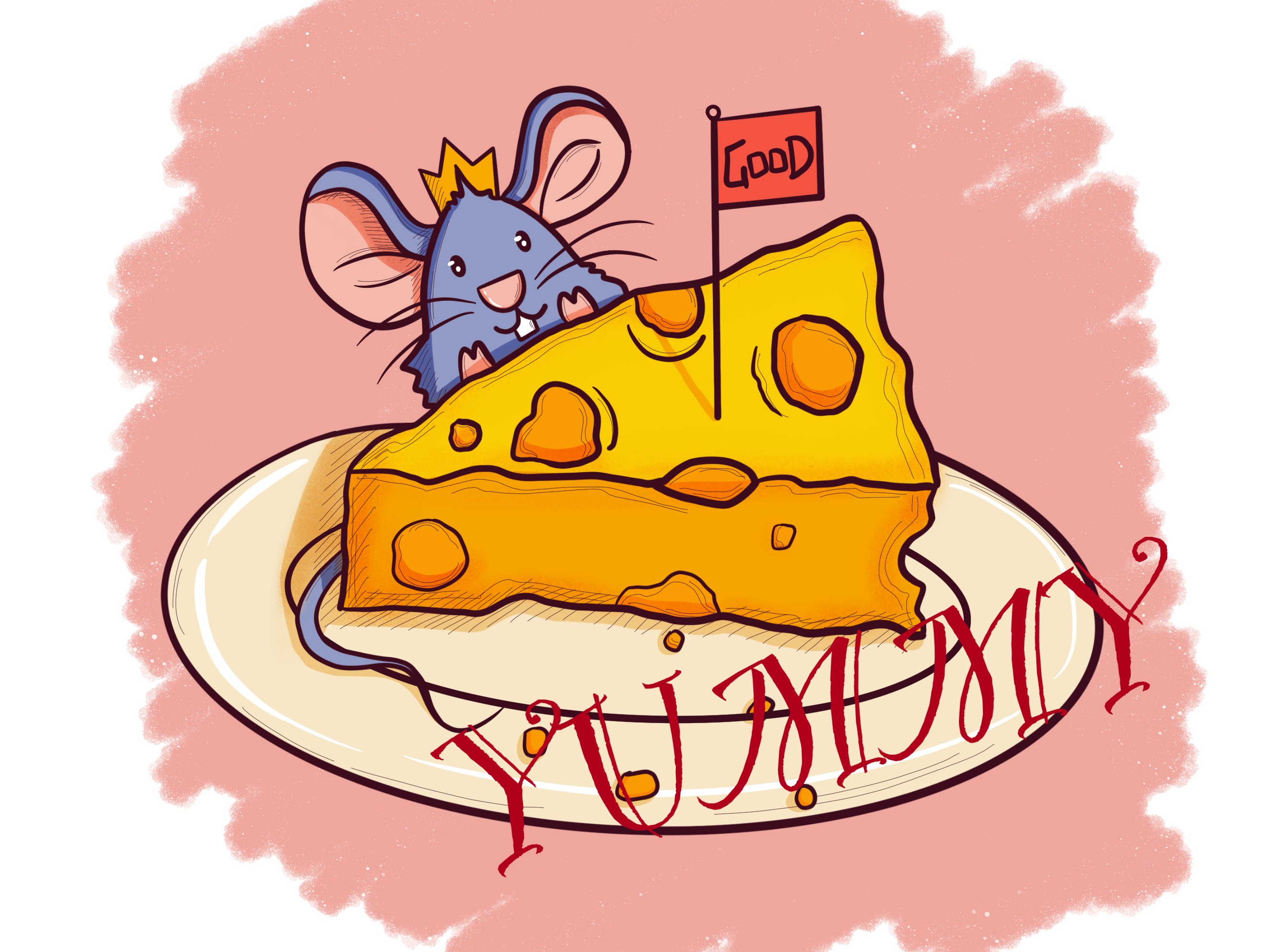 吃乳酪的老鼠 向量例证. 插画 包括有 开会, 图画, 滑稽, 唯一, 微笑, 鼠标, 字符, 食物, 心情 - 33098905