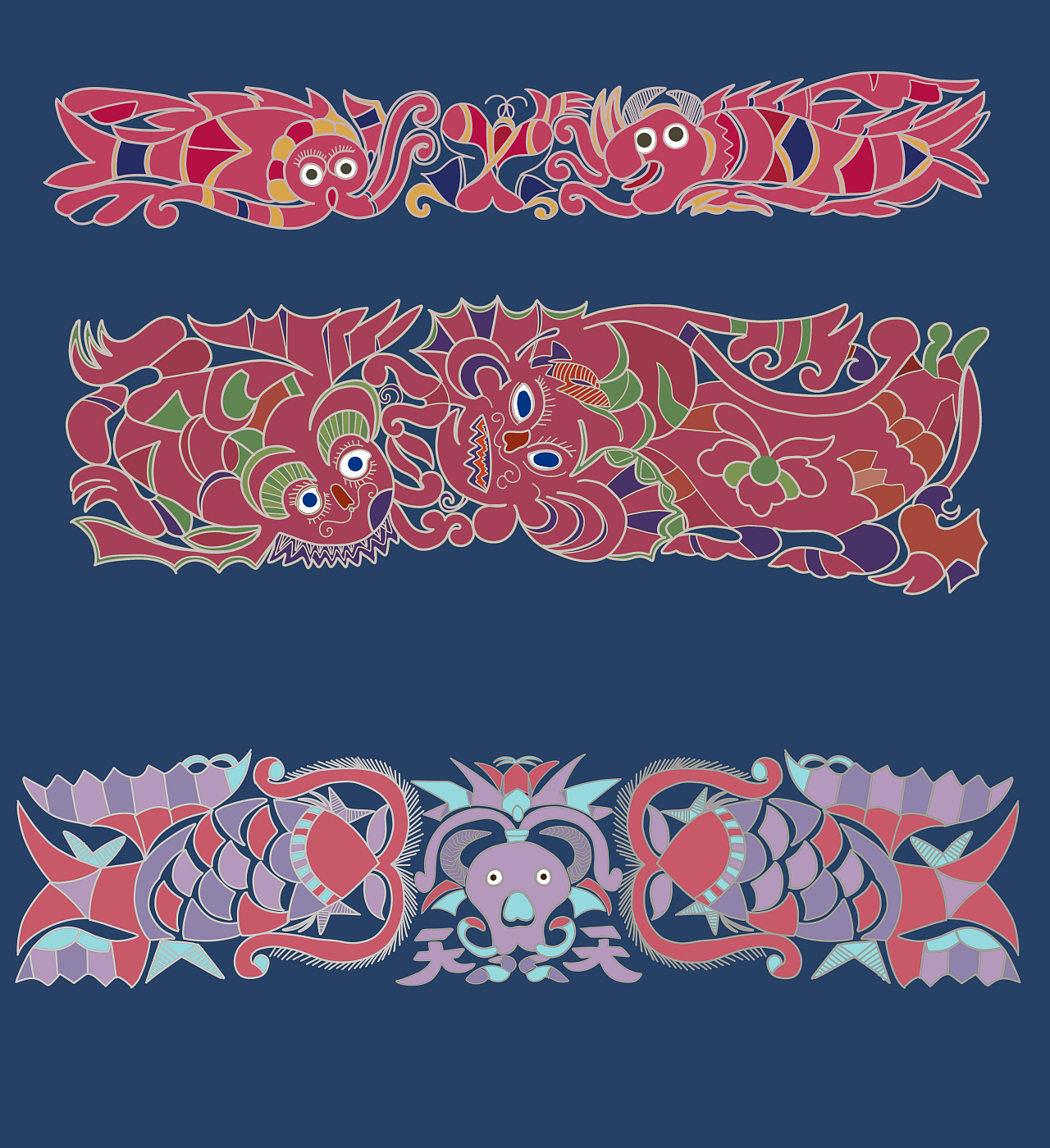 侗族鱼纹样图片