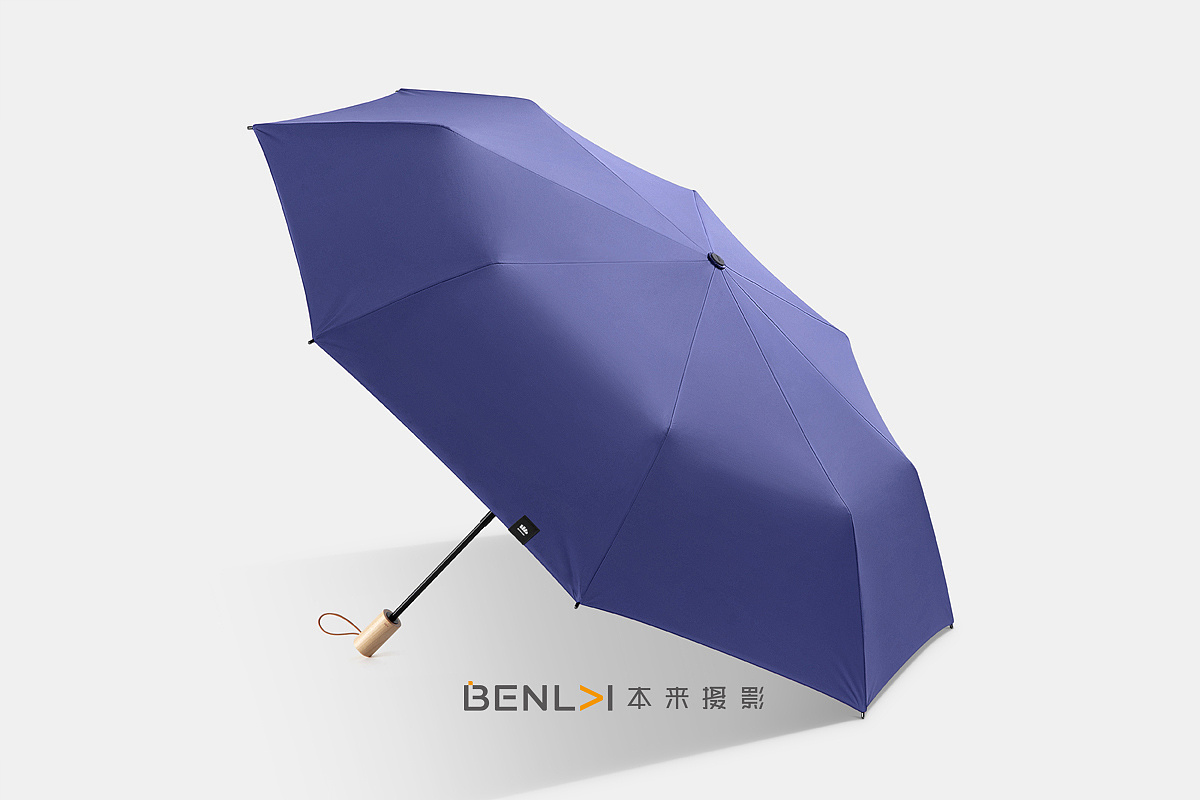 蕉下雨伞产品拍摄 雨伞白底摄影 本来摄影