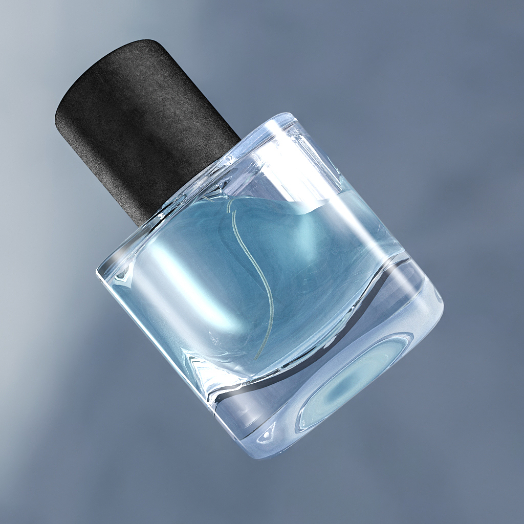 莫奇 - C4D - 香水瓶子 - C4D灯光阿诺德渲染