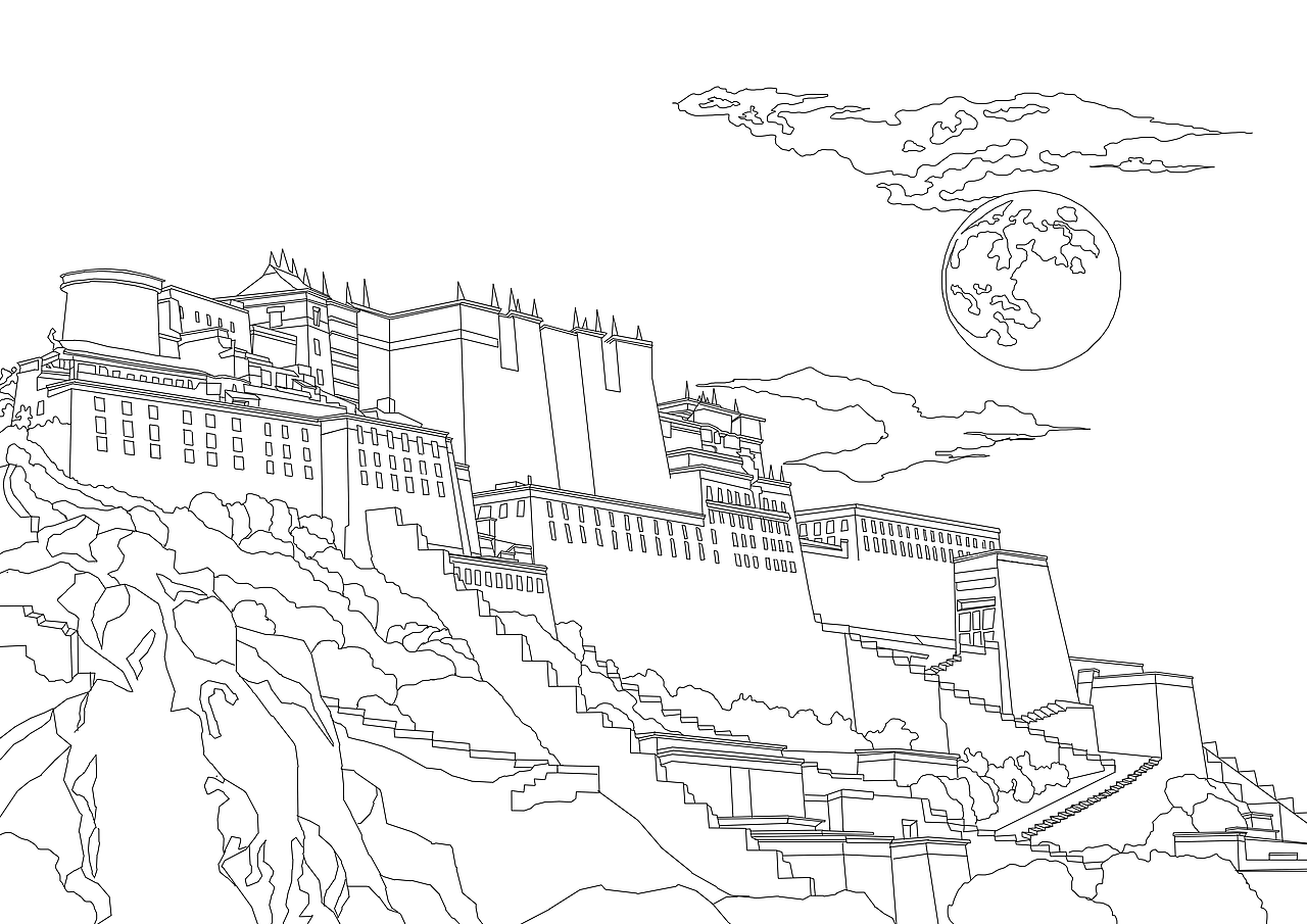 世界名胜古迹线稿（图ZNzM3Mzg2NjA=） - 商业插画 - 站酷设计师billowlan原创素材 - 站酷ZCOOL