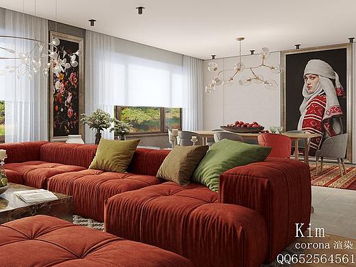 一套客厅CR渲染