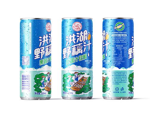 洪湖特产野莲汁、野藕汁包装设计：生态洪湖生态莲