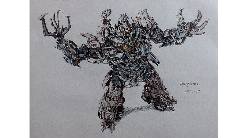 威震天|插画|创作习作|huangzewei_原创作品-站酷zcool