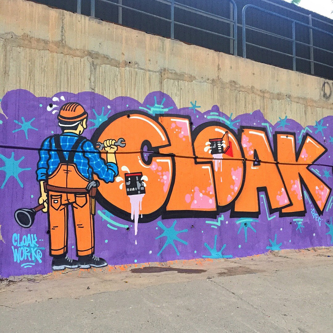 马来西亚cloak街头涂鸦独具风格的创作【国外精选】