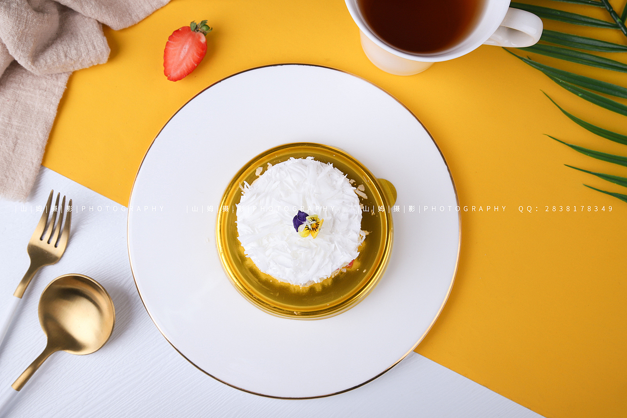 黄色背景-蛋糕&英式茶套餐（图ZMjM1NTE1OTMy） - 产品摄影 - 站酷设计师大新同学o原创素材 - 站酷ZCOOL
