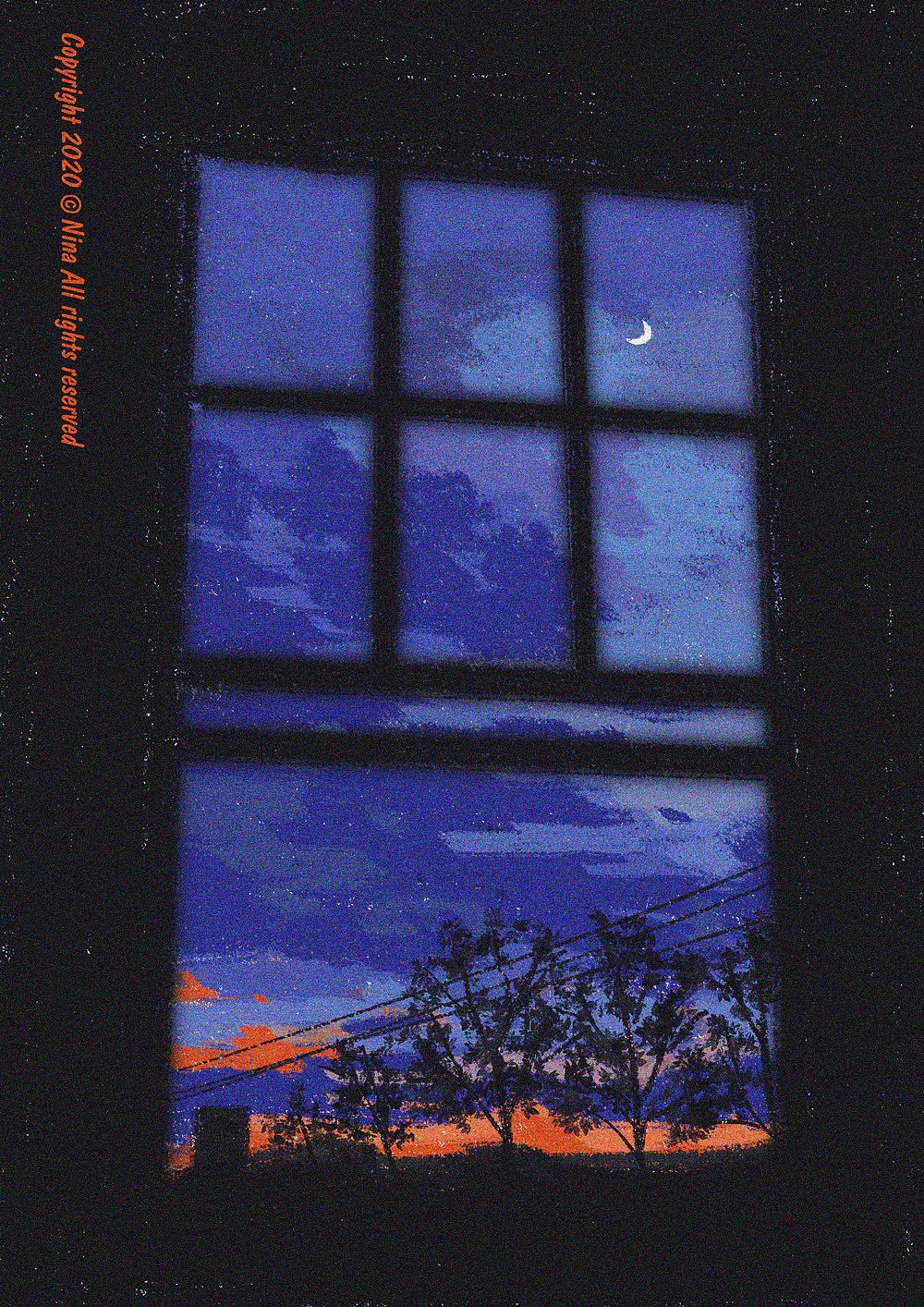 藏在窗戶里的日暮時分（圖ZMjA1Nzg2OTQw） - 藝術插畫 - 站酷設計師Joynii原創(chuàng)素材 - 站酷ZCOOL