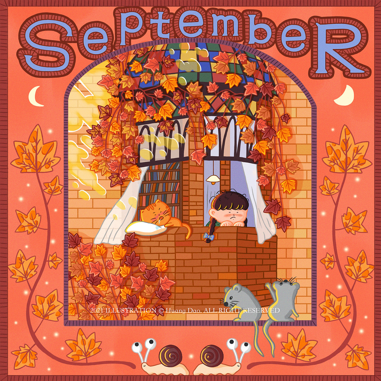 快乐每一月｜橘酱的每月生活(下半年)（图ZMjczMDk1OTY0） - 儿童插画 - 站酷设计师橘肉肉原创素材 - 站酷ZCOOL
