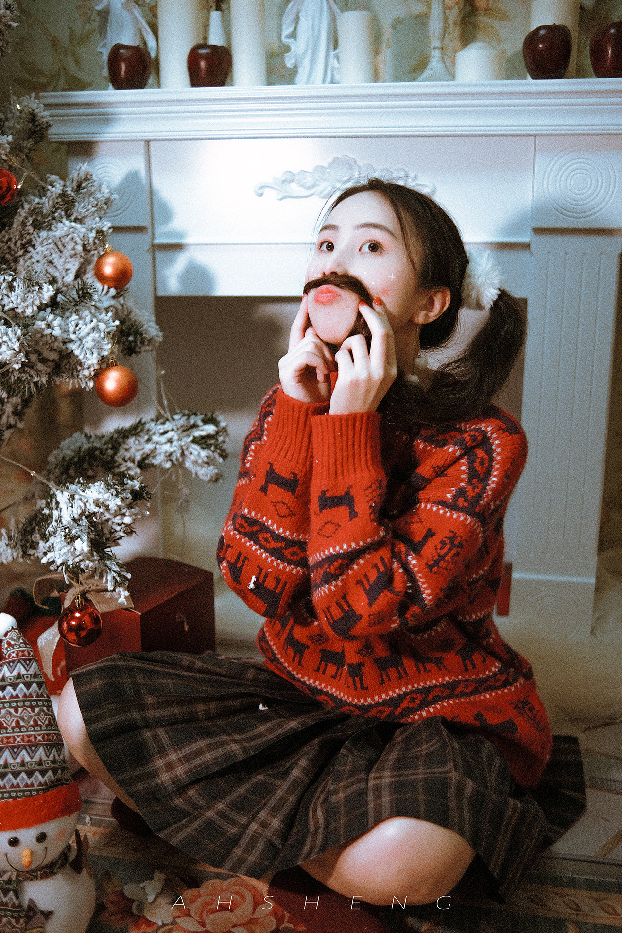 我住的城市也有红色的圣诞节