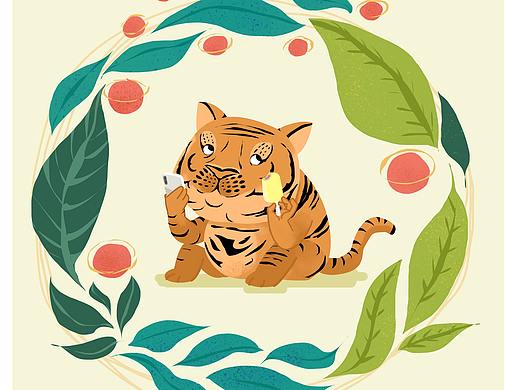 秋老虎（个人主页-ZMzkzNTQ4NjA=） - 创作习作 - 站酷设计师长尾巴兔子原创素材 - 站酷ZCOOL